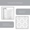 Smart Design Bonded Grip Shelf Liner - 12 Inch x 10 Feet - Fleur Gris